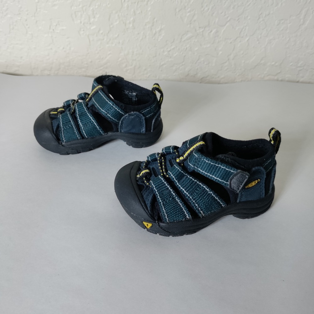 Keen Newport H2 Kids Navy Teal Water Sandals Shoes Size 4 US